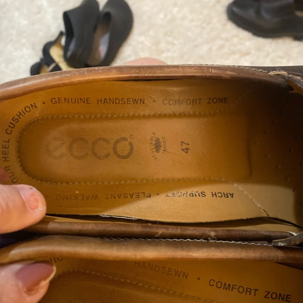 Ecco men’s genuine hand, zone dress shoes